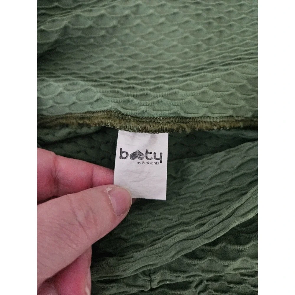 Booty by Brabants Womens Plus Green Leggings Croco Skin Brazilian Athleisure